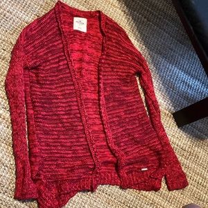 Hollister Red Cardigan